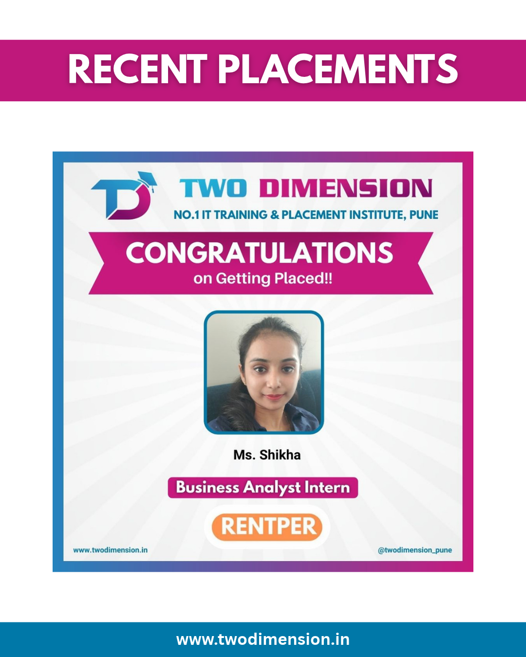 Two Dimension Placed Student - 258