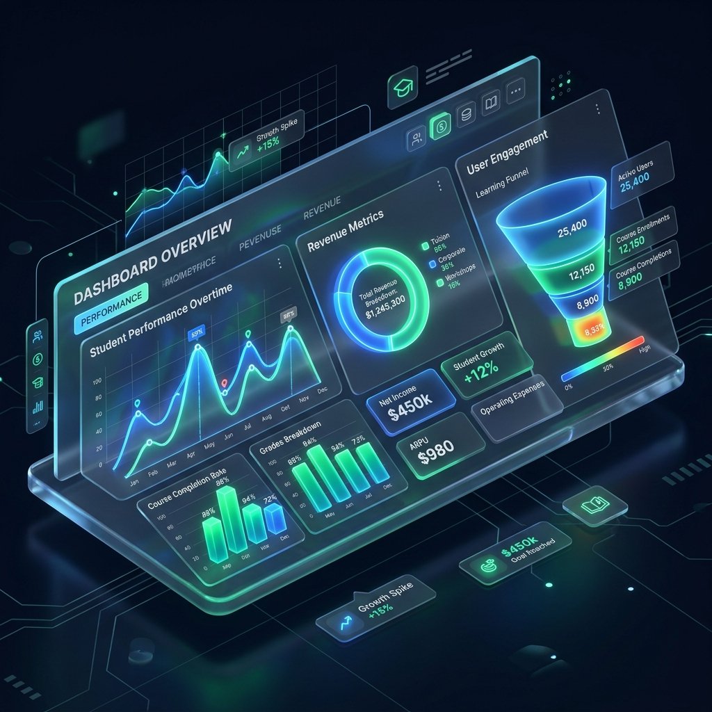 Illustrative Enterprise Power BI Executive Analytics Dashboard built by Two Dimension students